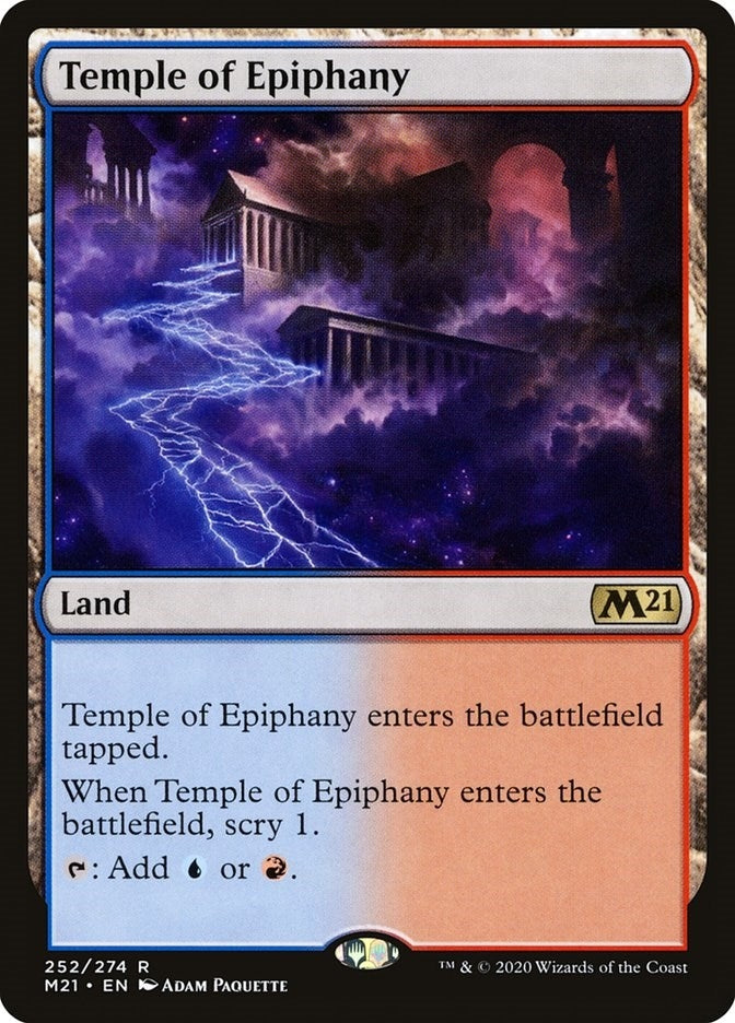Image for Temple of Epiphany (252) [Core Set 2021] - Magic: The Gathering