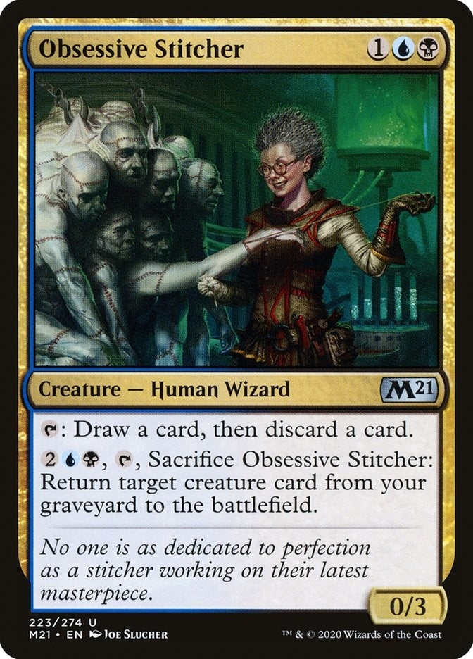 Image for Obsessive Stitcher (223) [Core Set 2021] - Magic: The Gathering