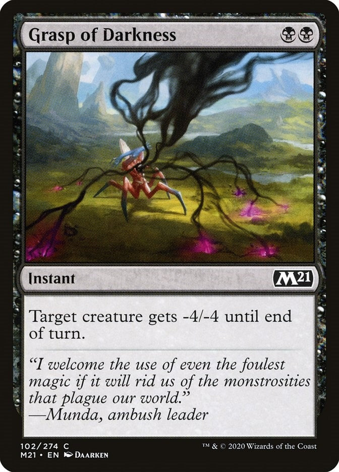 Image for Grasp of Darkness (102) [Core Set 2021] - Magic: The Gathering