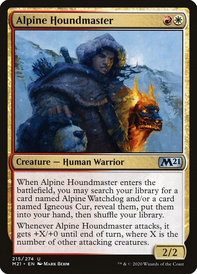 Image for Alpine Houndmaster (215) [Core Set 2021] - Magic: The Gathering