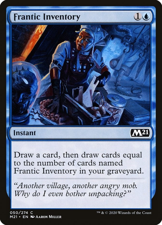 Image for Frantic Inventory (50) [Core Set 2021] - Magic: The Gathering
