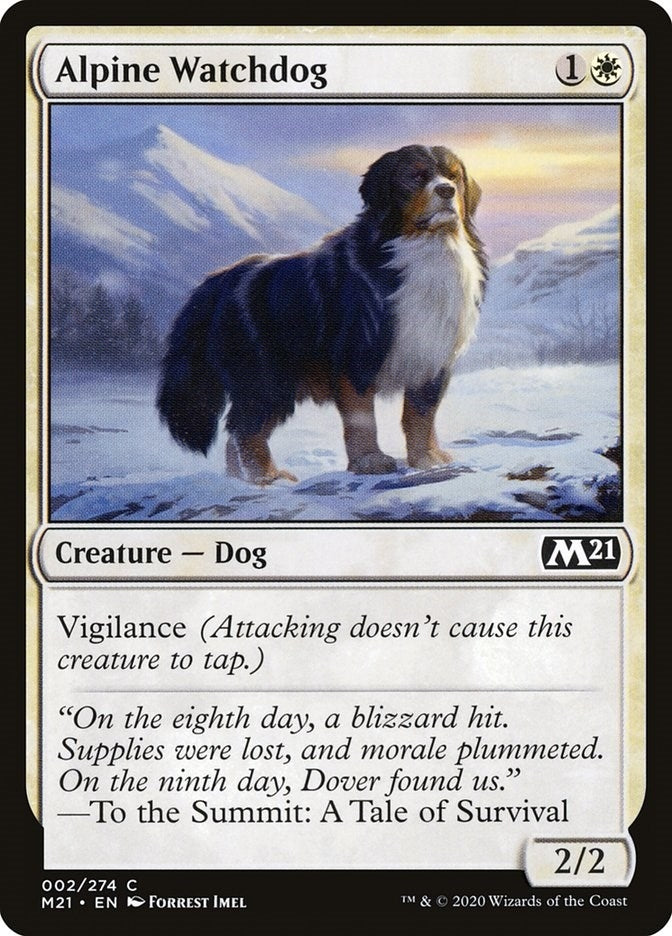 Image for Alpine Watchdog (2) [Core Set 2021] - Magic: The Gathering