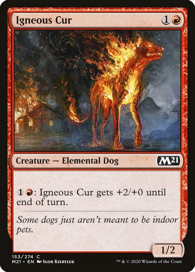 Image for Igneous Cur (153) [Core Set 2021] - Magic: The Gathering