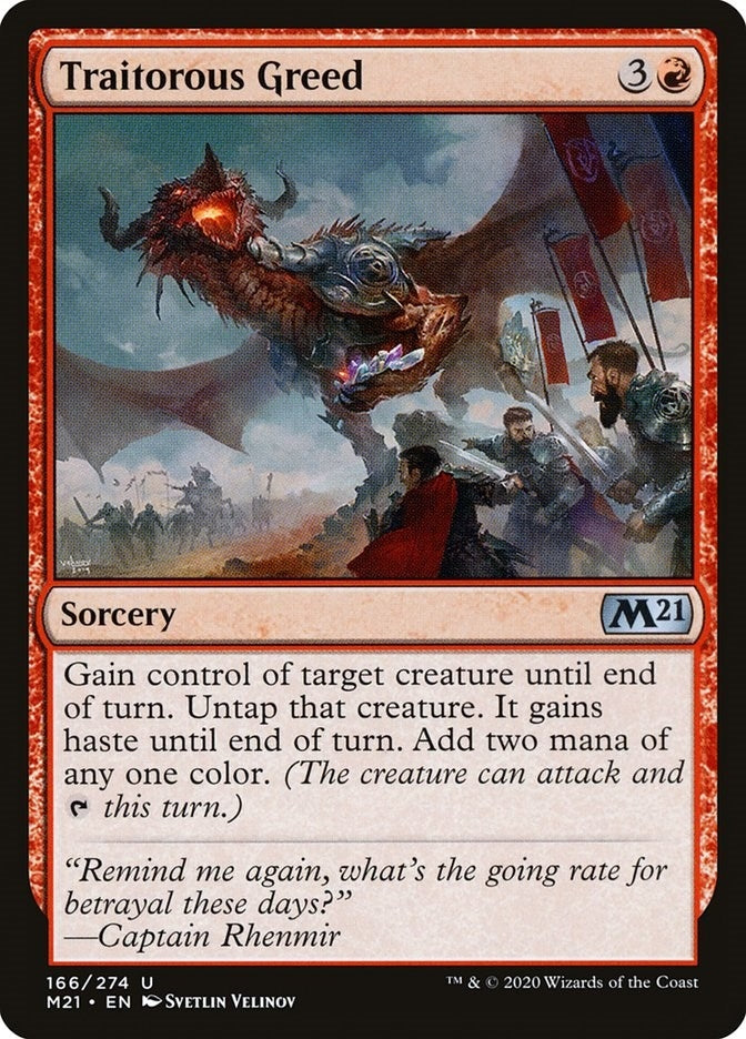 Image for Traitorous Greed (166) [Core Set 2021] - Magic: The Gathering