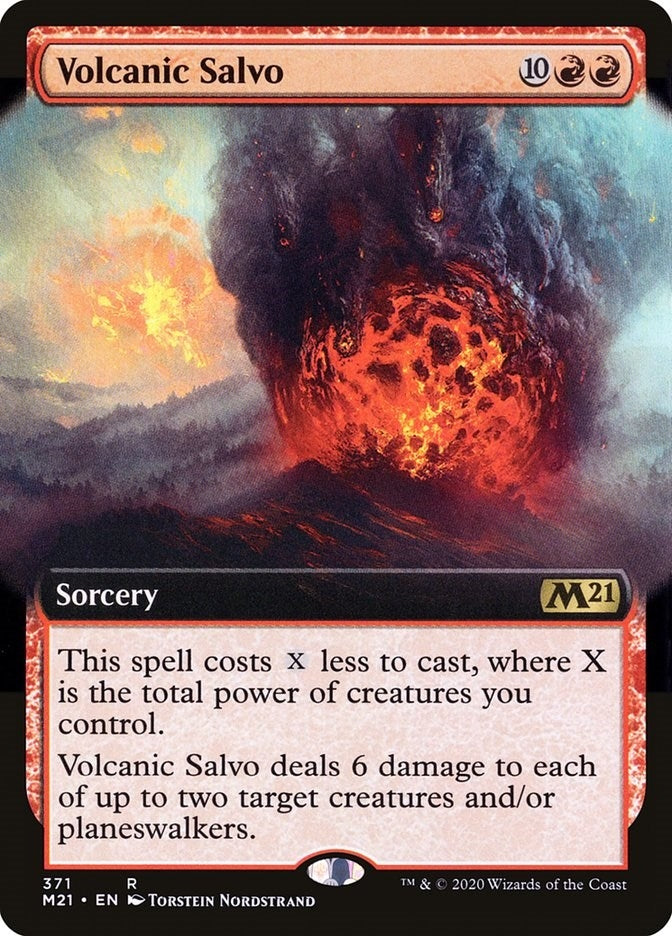 Image for Volcanic Salvo (Extended Art) (371) [Core Set 2021] - Magic: The Gathering