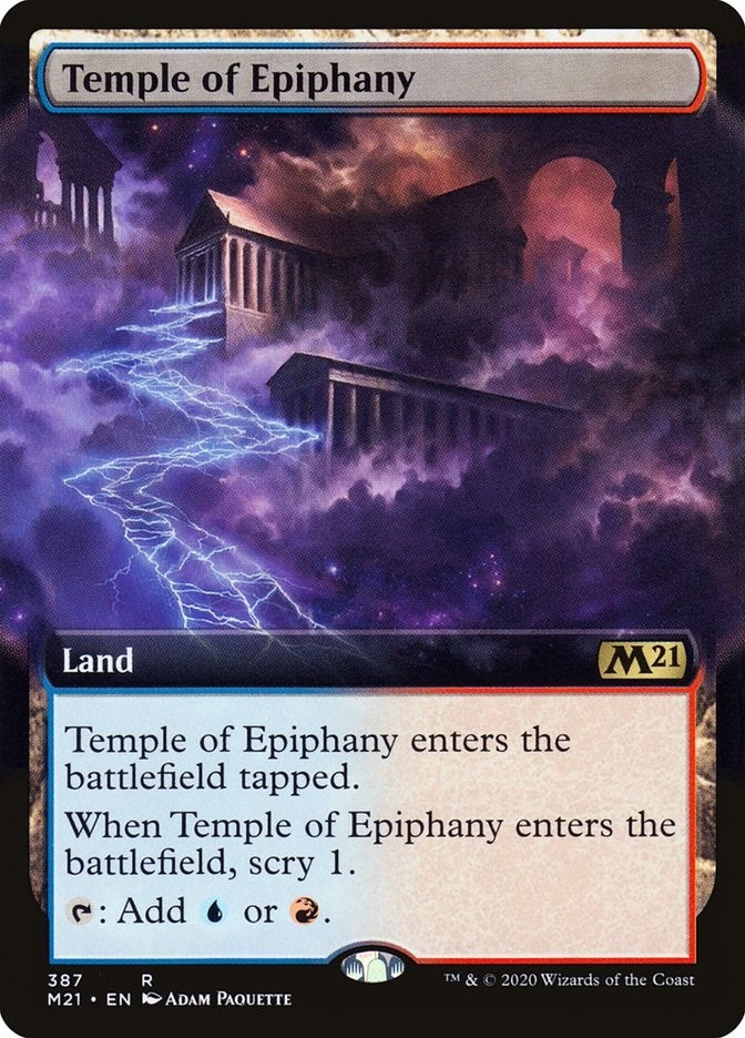Image for Temple of Epiphany (Extended Art) (387) [Core Set 2021] - Magic: The Gathering