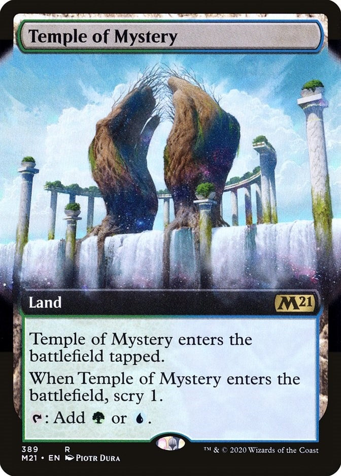 Image for Temple of Mystery (Extended Art) (389) [Core Set 2021] - Magic: The Gathering
