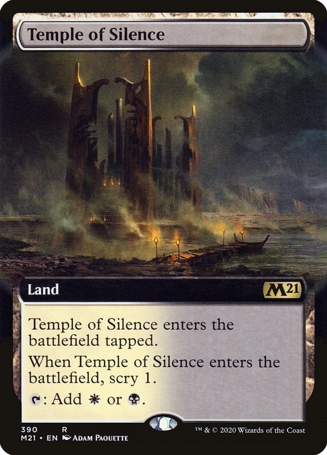 Image for Temple of Silence (Extended Art) (390) [Core Set 2021] - Magic: The Gathering