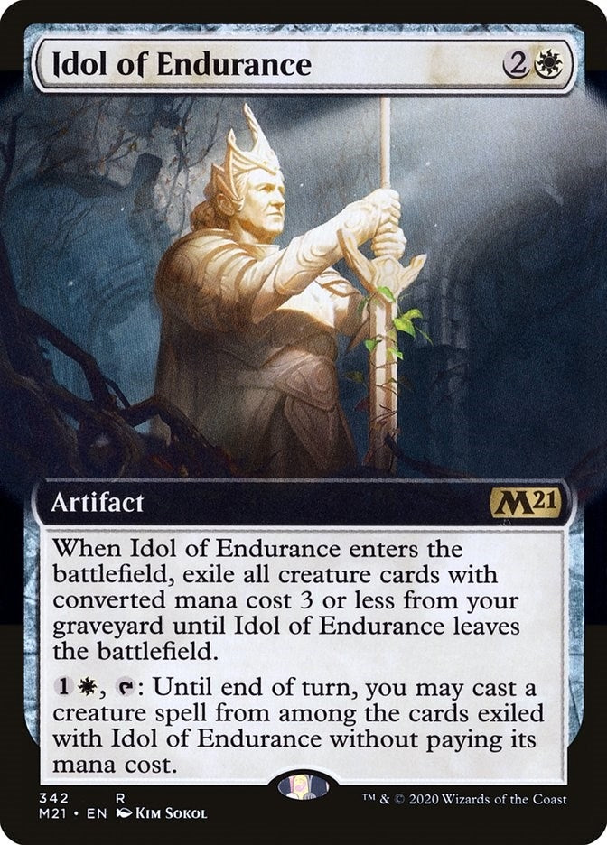 Image for Idol of Endurance (Extended Art) (342) [Core Set 2021] - Magic: The Gathering