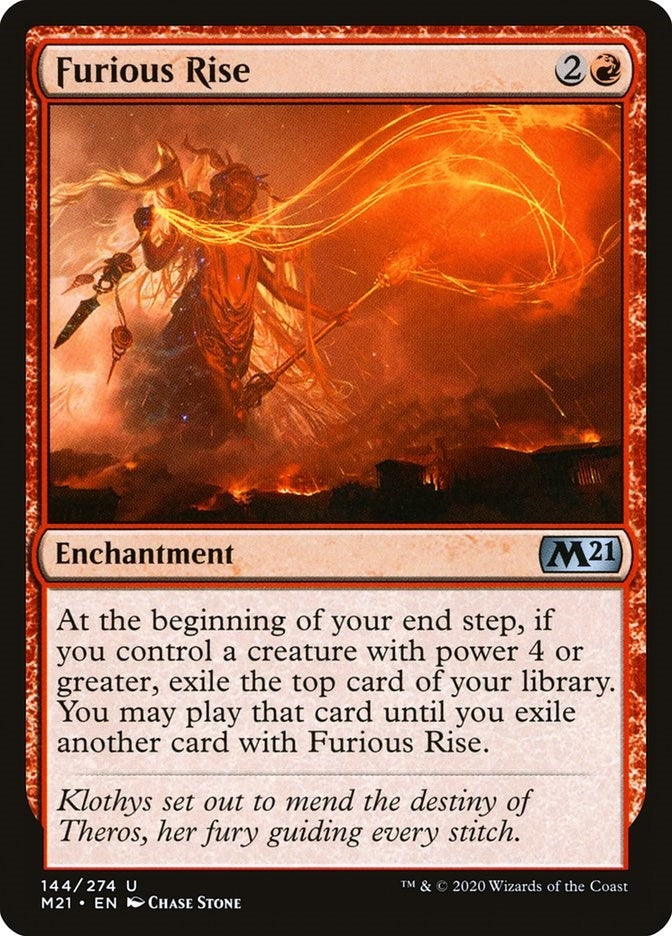 Image for Furious Rise (144) [Core Set 2021] - Magic: The Gathering