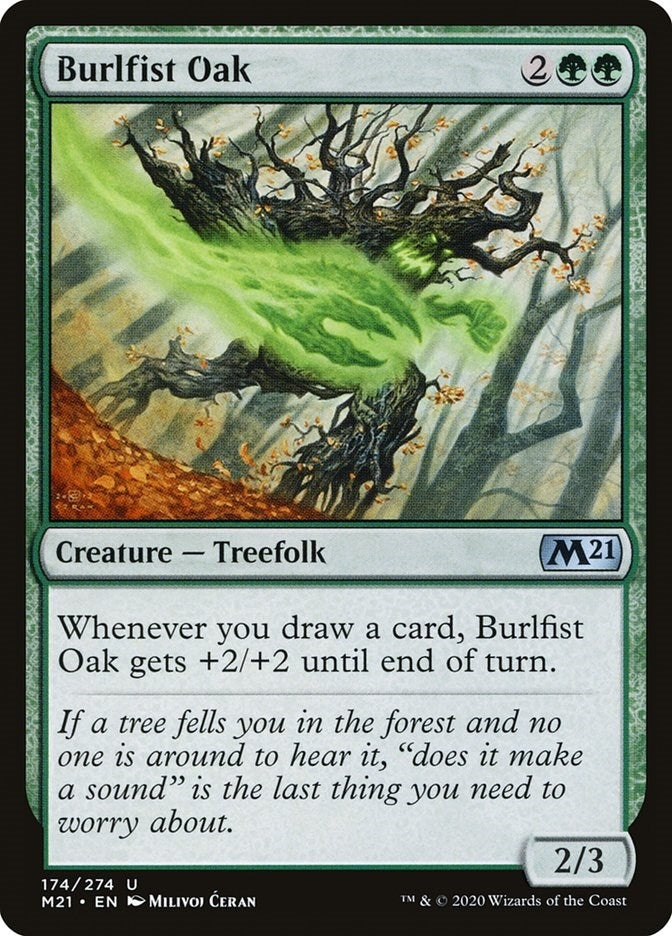 Image for Burlfist Oak (174) [Core Set 2021] - Magic: The Gathering