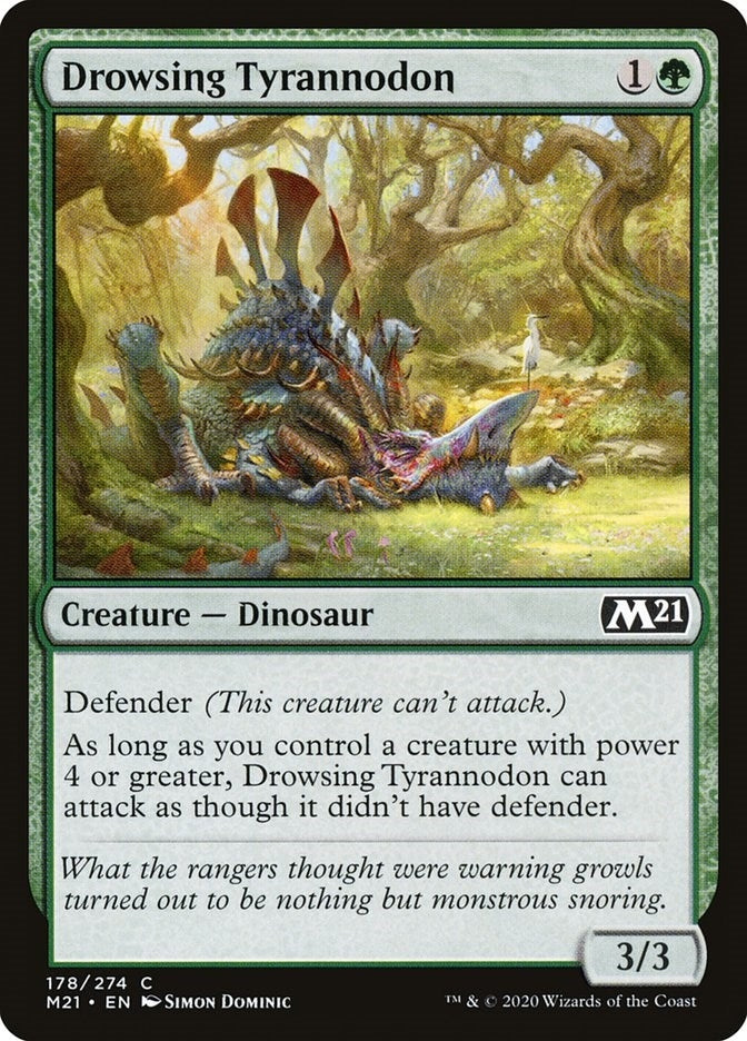 Image for Drowsing Tyrannodon (178) [Core Set 2021] - Magic: The Gathering