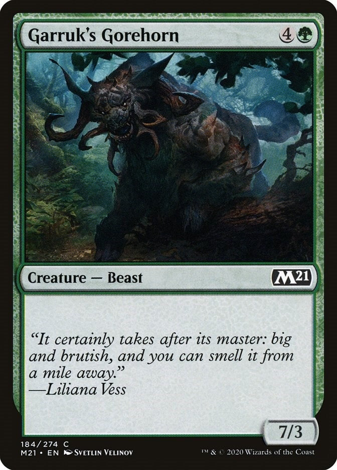 Image for Garruk's Gorehorn (184) [Core Set 2021] - Magic: The Gathering