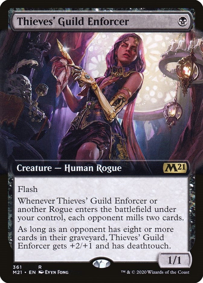 Image for Thieves' Guild Enforcer (Extended Art) (361) [Core Set 2021] - Magic: The Gathering