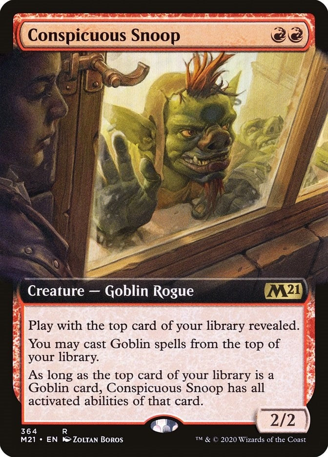 Image for Conspicuous Snoop (Extended Art) (364) [Core Set 2021] - Magic: The Gathering