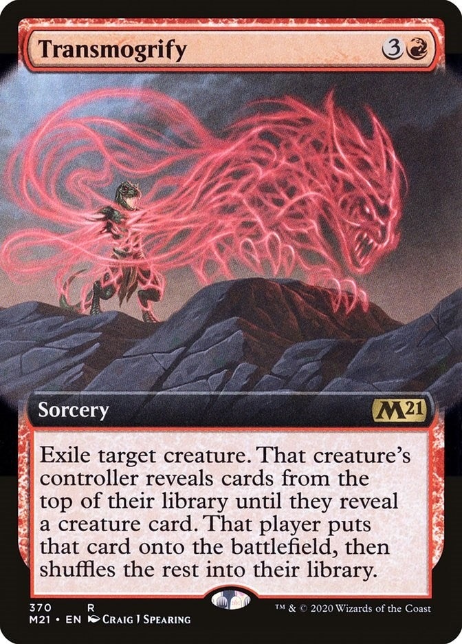 Image for Transmogrify (Extended Art) (370) [Core Set 2021] - Magic: The Gathering
