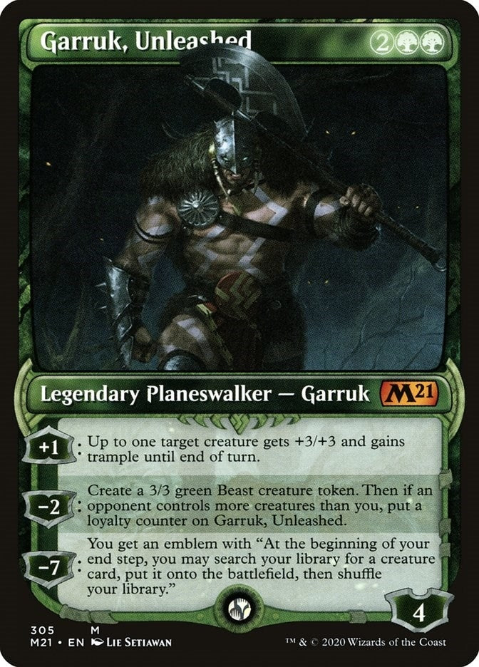 Image for Garruk, Unleashed (Showcase) (305) [Core Set 2021] - Magic: The Gathering