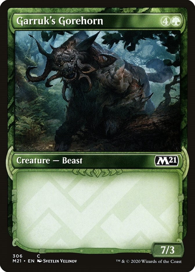 Image for Garruk's Gorehorn (Showcase) (306) [Core Set 2021] - Magic: The Gathering