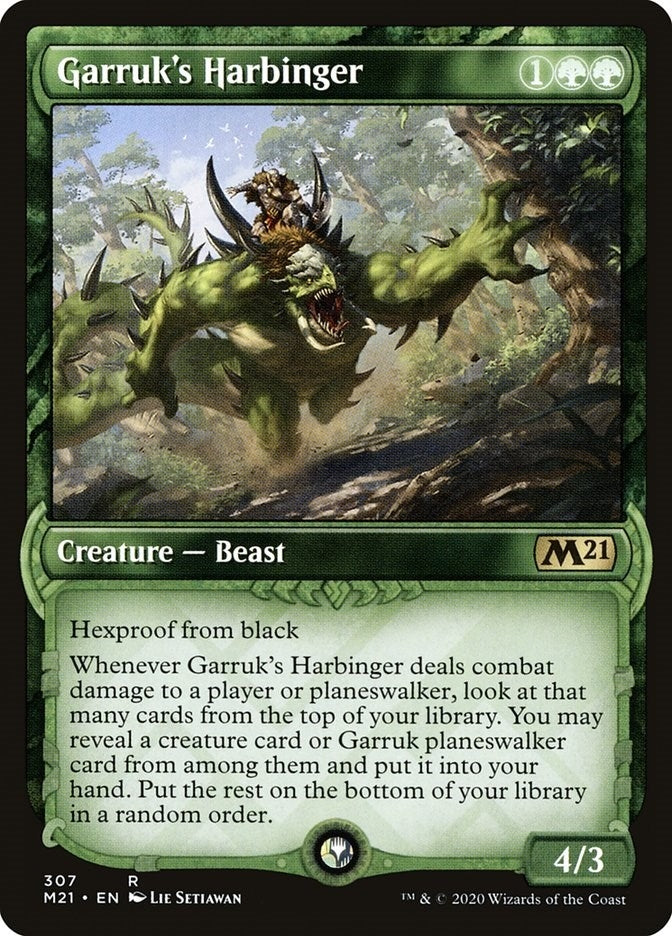 Image for Garruk's Harbinger (Showcase) (307) [Core Set 2021] - Magic: The Gathering