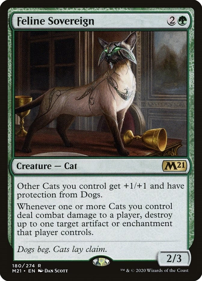 Image for Feline Sovereign (180) [Core Set 2021] - Magic: The Gathering