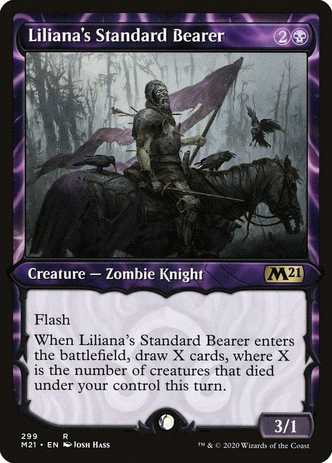 Image for Liliana's Standard Bearer (Showcase) (299) [Core Set 2021] - Magic: The Gathering