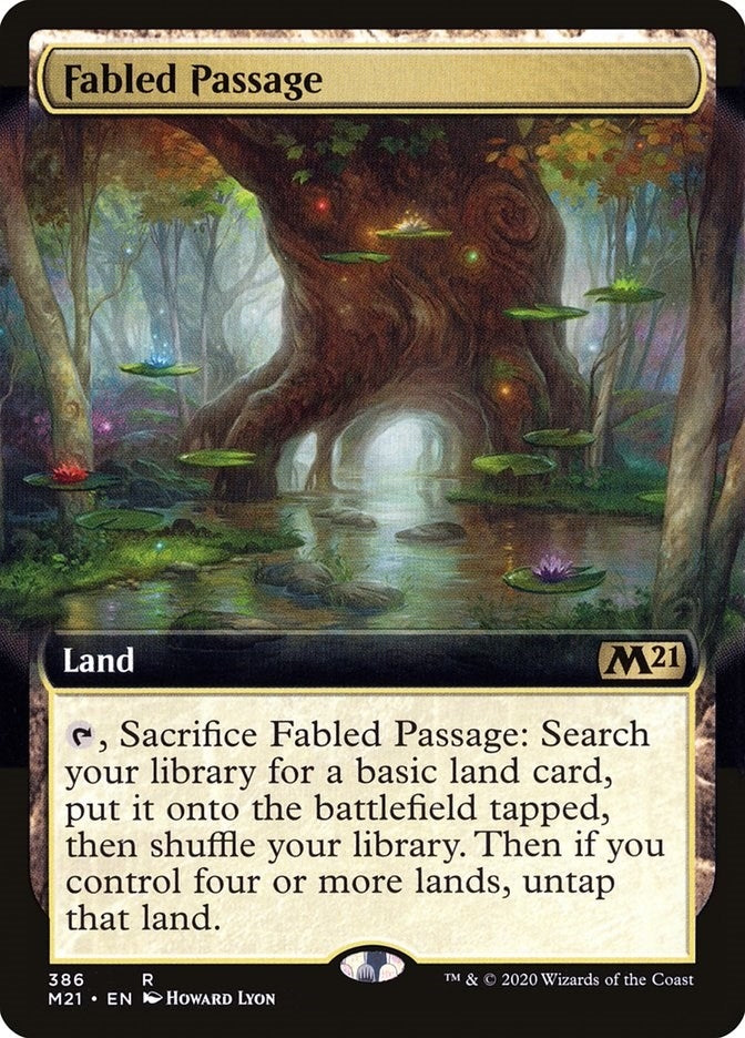 Image for Fabled Passage (Extended Art) (386) [Core Set 2021] - Magic: The Gathering
