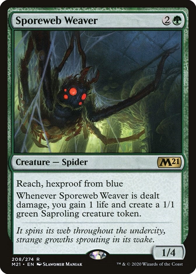 Image for Sporeweb Weaver (208) [Core Set 2021] - Magic: The Gathering