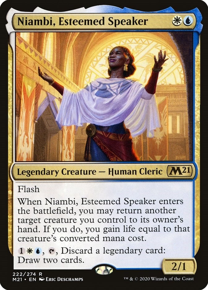 Image for Niambi, Esteemed Speaker (222) [Core Set 2021] - Magic: The Gathering