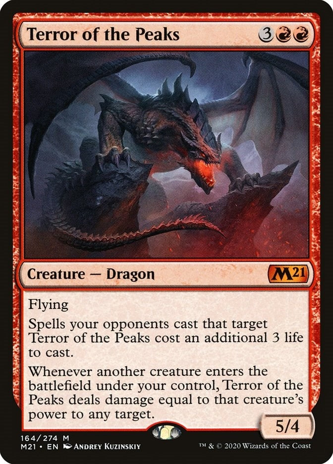 Image for Terror of the Peaks (164) [Core Set 2021] - Magic: The Gathering