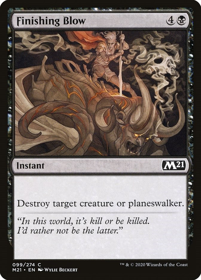 Image for Finishing Blow (99) [Core Set 2021] - Magic: The Gathering