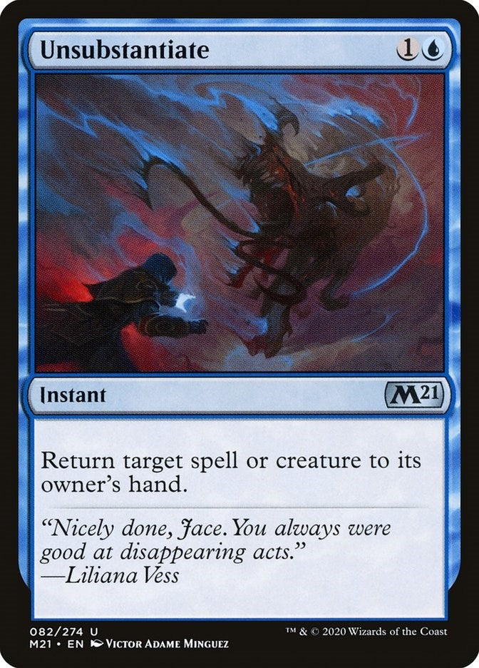 Image for Unsubstantiate (82) [Core Set 2021] - Magic: The Gathering