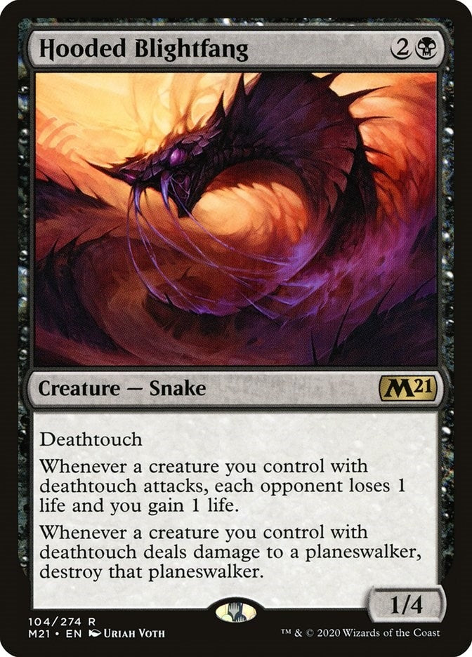 Image for Hooded Blightfang (104) [Core Set 2021] - Magic: The Gathering
