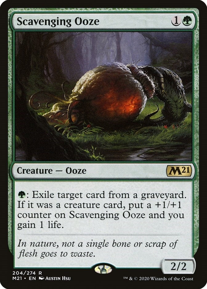 Image for Scavenging Ooze (204) [Core Set 2021] - Magic: The Gathering