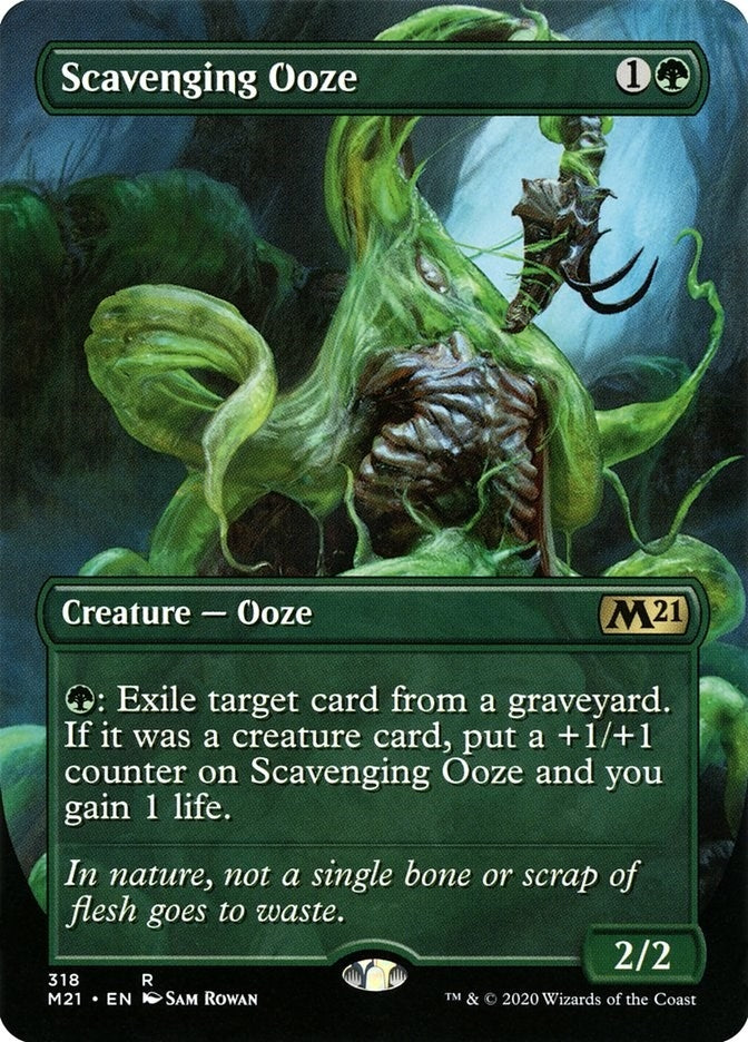Image for Scavenging Ooze (Alternate Art) (318) [Core Set 2021] - Magic: The Gathering