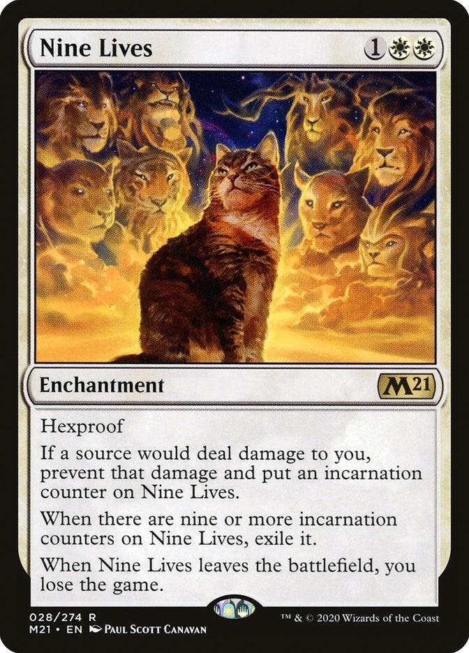 Image for Nine Lives (28) [Core Set 2021] - Magic: The Gathering