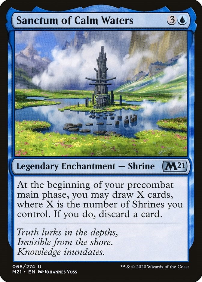 Image for Sanctum of Calm Waters (68) [Core Set 2021] - Magic: The Gathering
