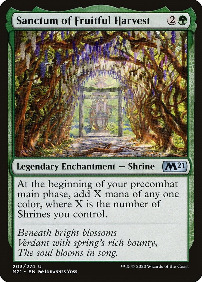 Image for Sanctum of Fruitful Harvest (203) [Core Set 2021] - Magic: The Gathering
