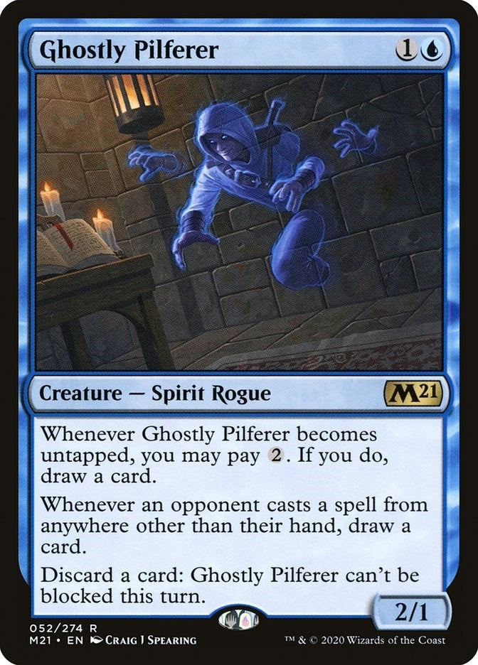 Image for Ghostly Pilferer (52) [Core Set 2021] - Magic: The Gathering