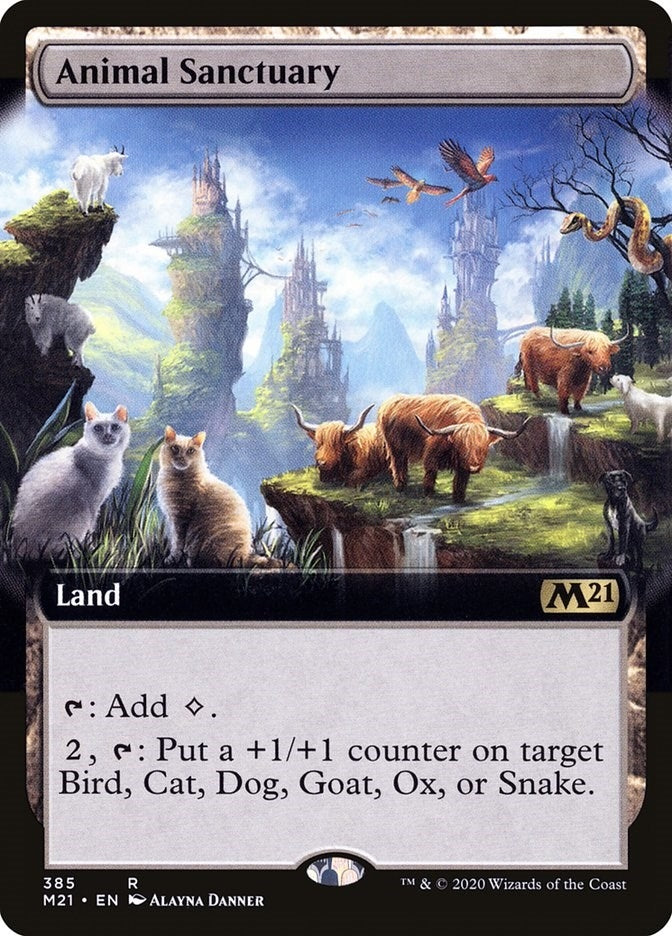 Image for Animal Sanctuary (Extended Art) (385) [Core Set 2021] - Magic: The Gathering