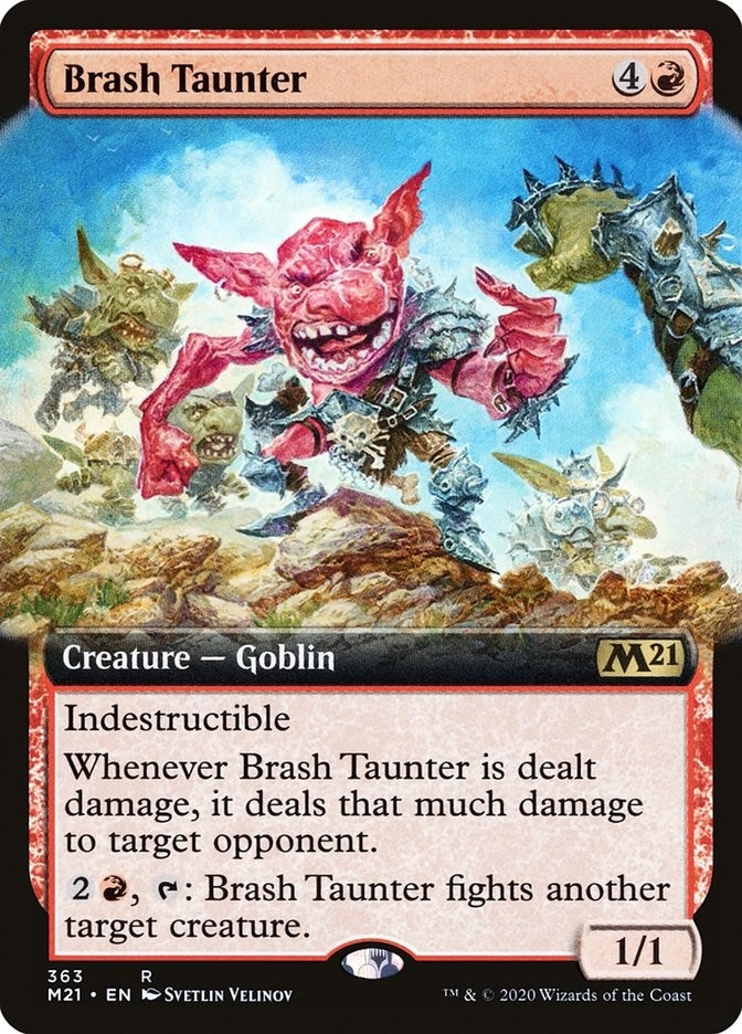 Image for Brash Taunter (Extended Art) (363) [Core Set 2021] - Magic: The Gathering