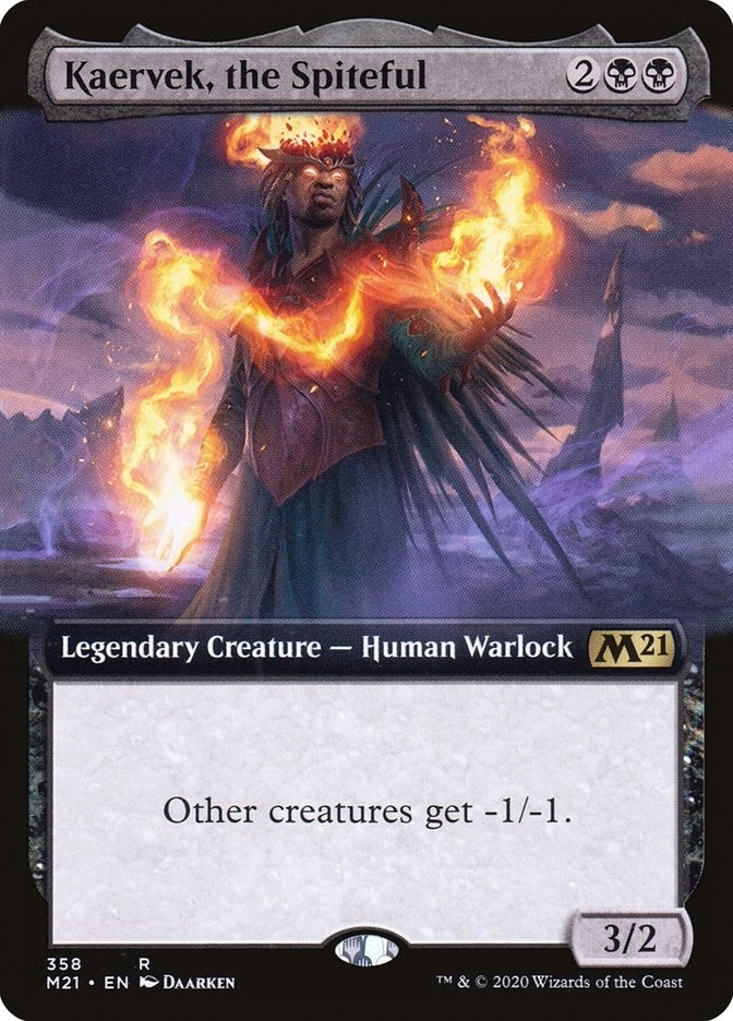 Image for Kaervek, the Spiteful (Extended Art) (358) [Core Set 2021] - Magic: The Gathering