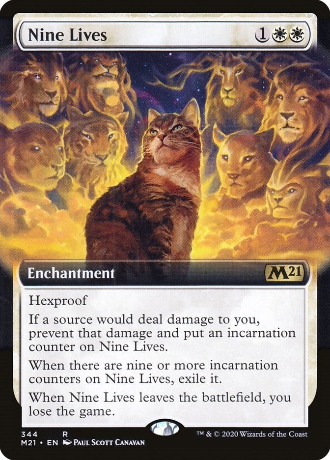 Nine Lives (Extended Art) (344) [Core Set 2021]