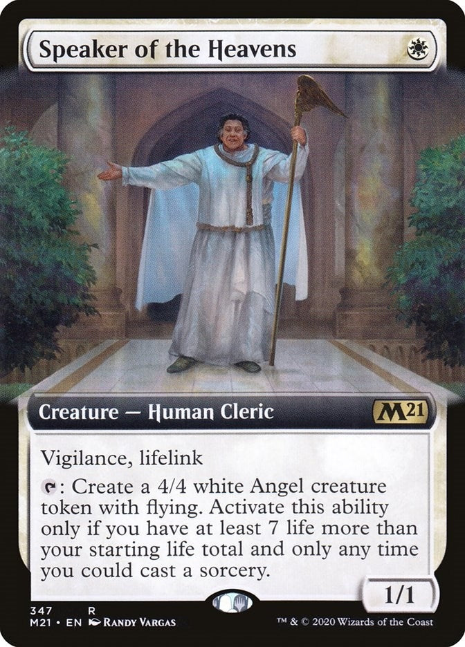 Image for Speaker of the Heavens (Extended Art) (347) [Core Set 2021] - Magic: The Gathering