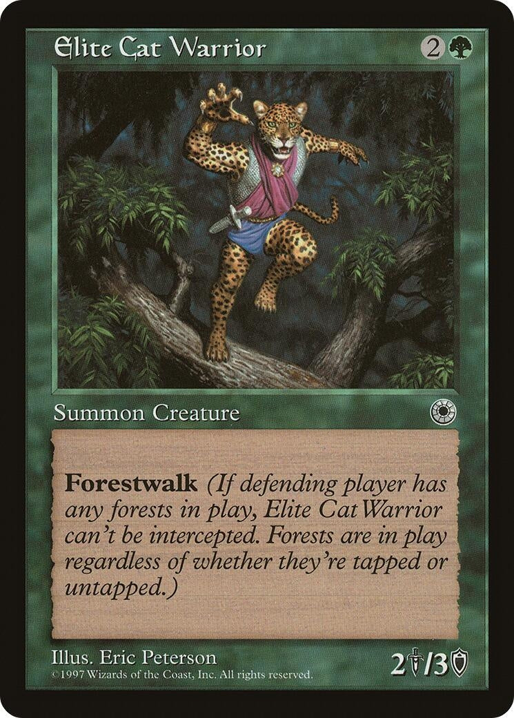 Image for Elite Cat Warrior [Portal] - Magic: The Gathering