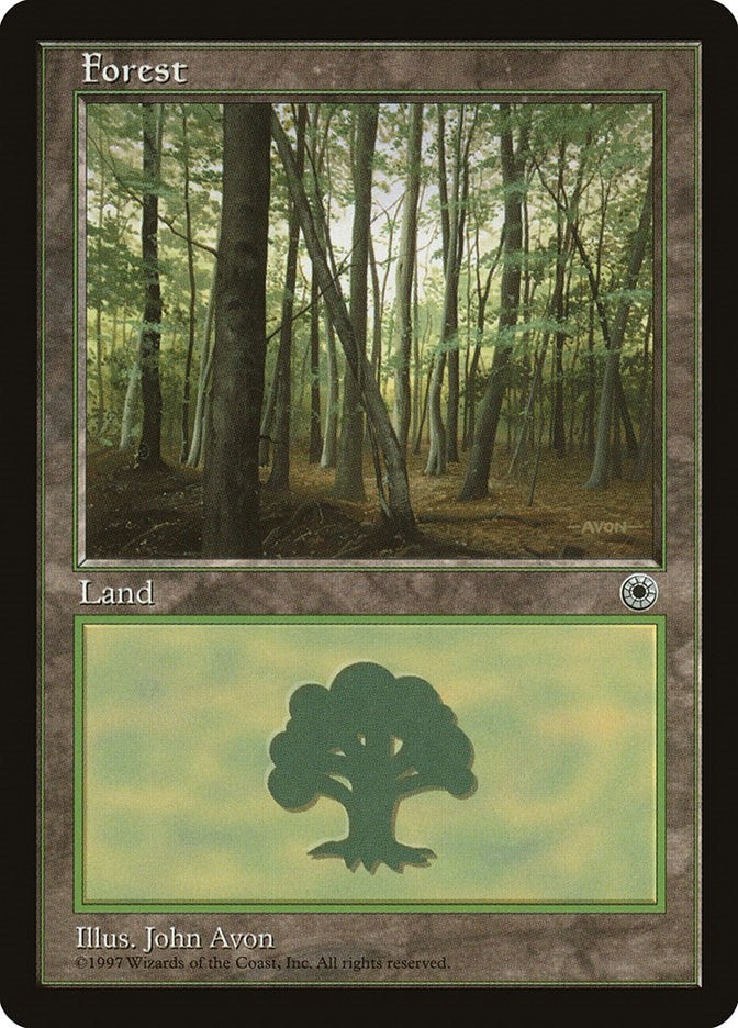 Image for Forest (Slanted Tree) [Portal] - Magic: The Gathering