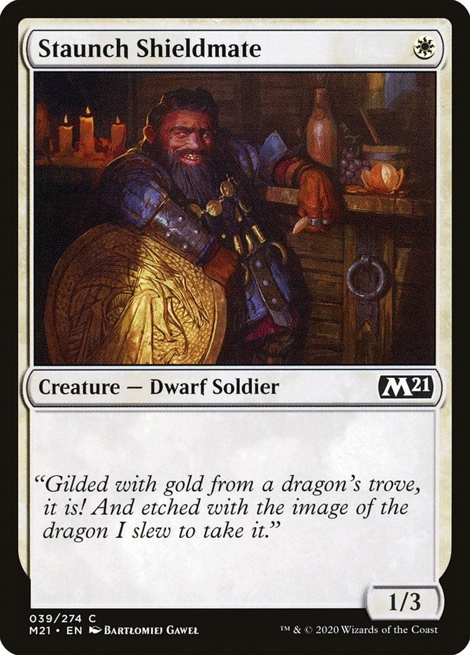 Image for Staunch Shieldmate (39) [Core Set 2021] - Magic: The Gathering