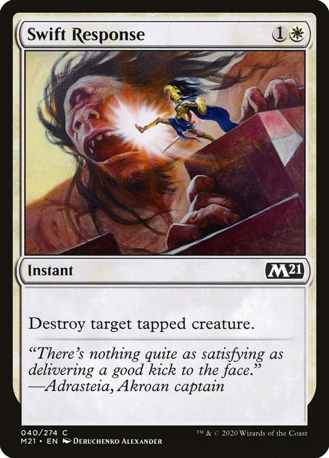 Image for Swift Response (40) [Core Set 2021] - Magic: The Gathering
