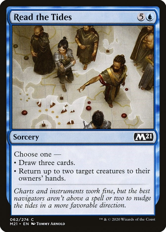 Image for Read the Tides (62) [Core Set 2021] - Magic: The Gathering