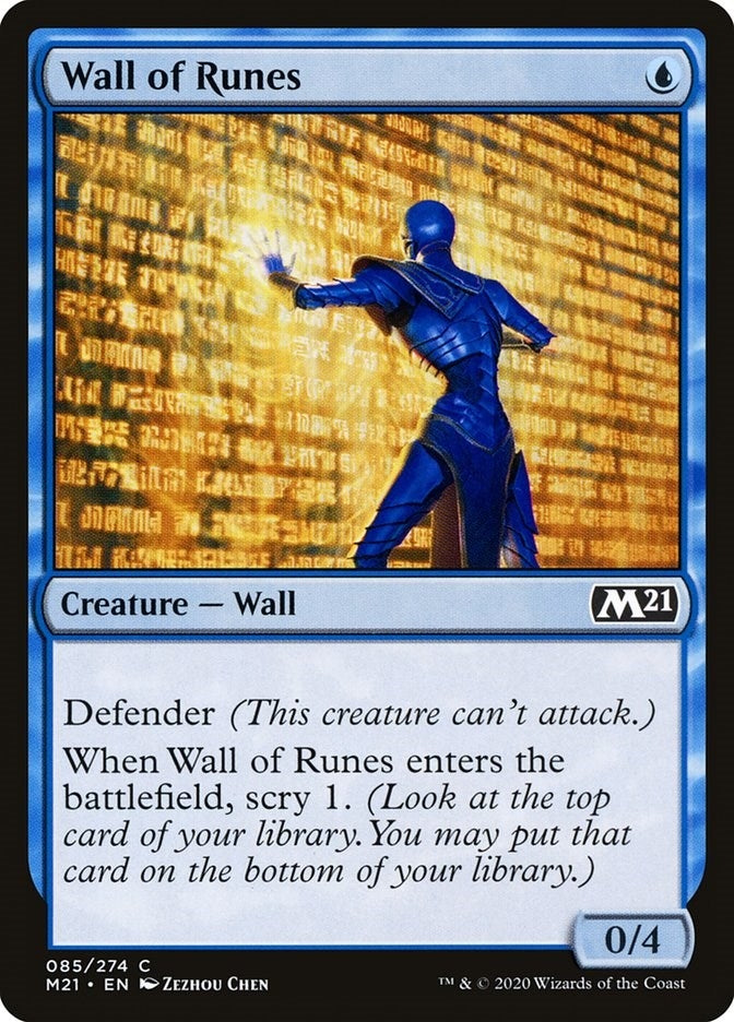 Image for Wall of Runes (85) [Core Set 2021] - Magic: The Gathering