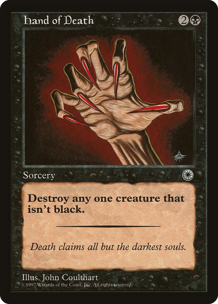 Image for Hand of Death [Portal] - Magic: The Gathering
